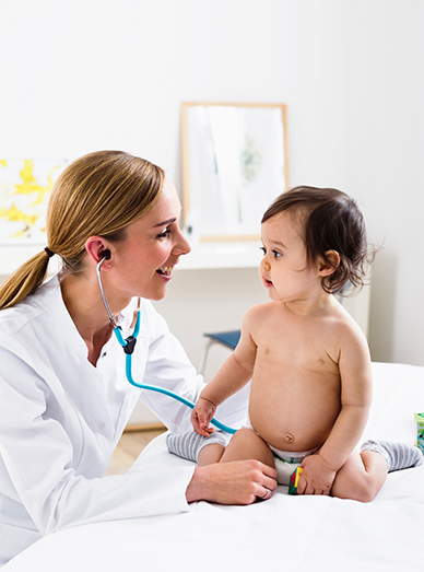 Early intervention check-up for a young child at Cranbourne West Medical Centre.